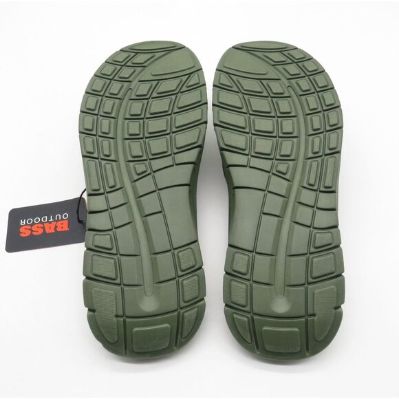 Bass Outdoor Men's Green Flip Flops  Size 7.5M  Durable & Comfortable NWB $45 - Picture 7 of 8